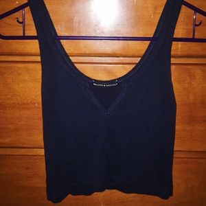 Navy blue Brandy Melville crop tank top